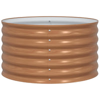 Letto rialzato da giardino Marrone 80 x 80 x 44 cm Acciaio 42011334