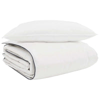 Duvet Invernale con cuscino 2 pcs Bianco Piuma d'anatra 3376155