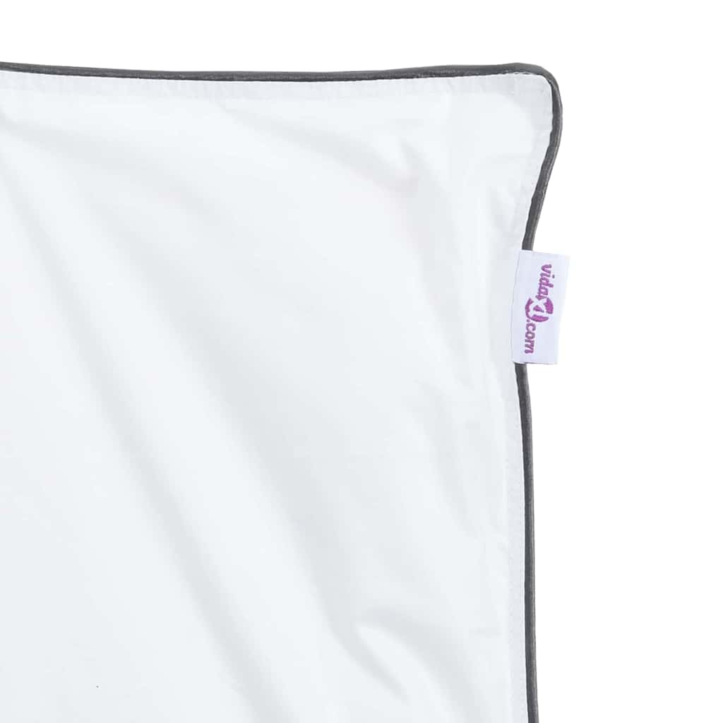 vidaXL Set di Piumoni con cuscino 2 pcs Bianco 140 x 200 cm Piume