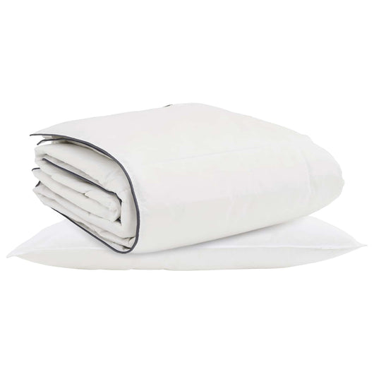Duvet Invernale con cuscino 2 pcs Bianco Piuma d'anatra 3376160