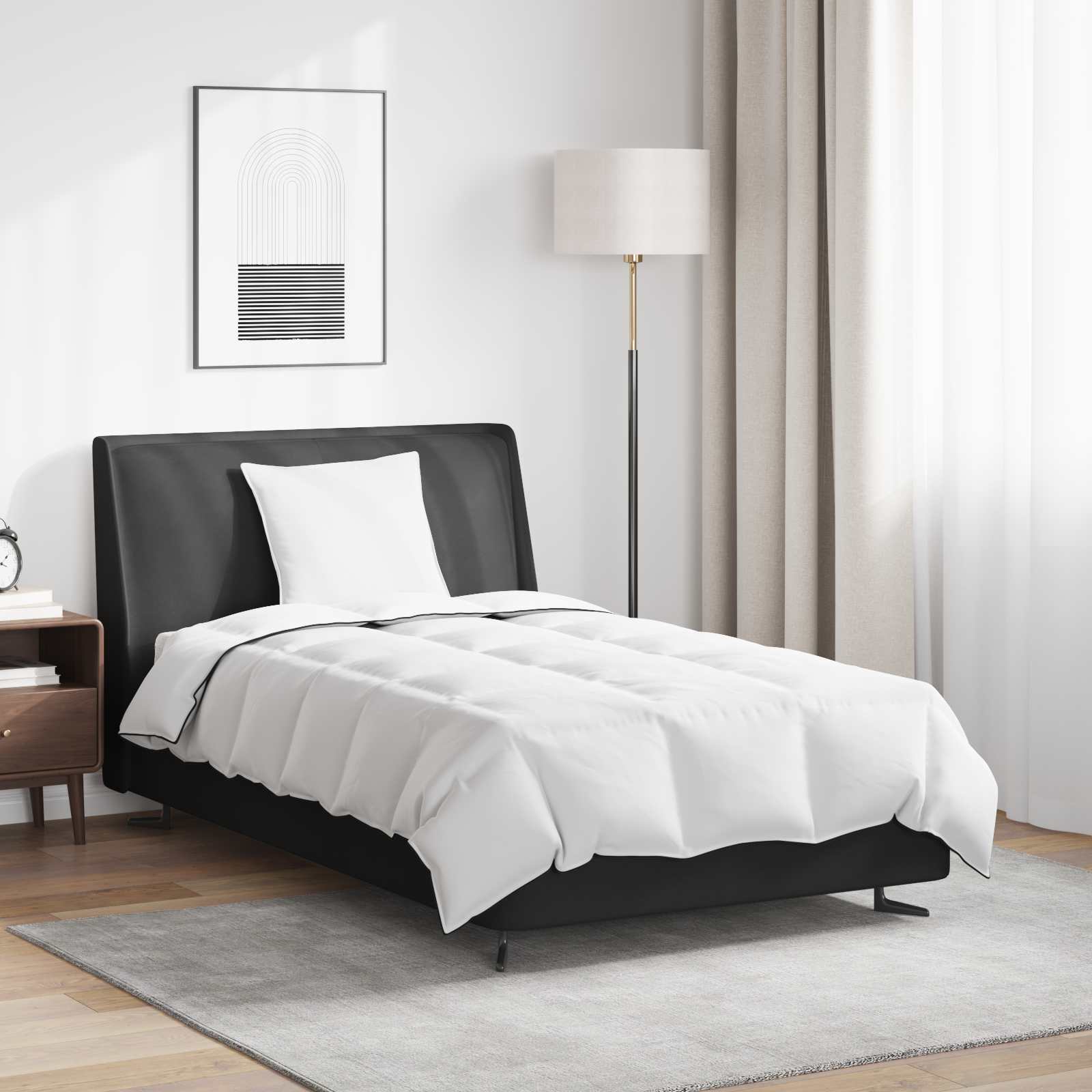 Duvet Invernale con cuscino 2 pcs Bianco Piuma d'anatra 3376161