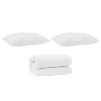 vidaXL Set di Piumoni con cuscino 2 pcs Bianco 140 x 200 cm Piume