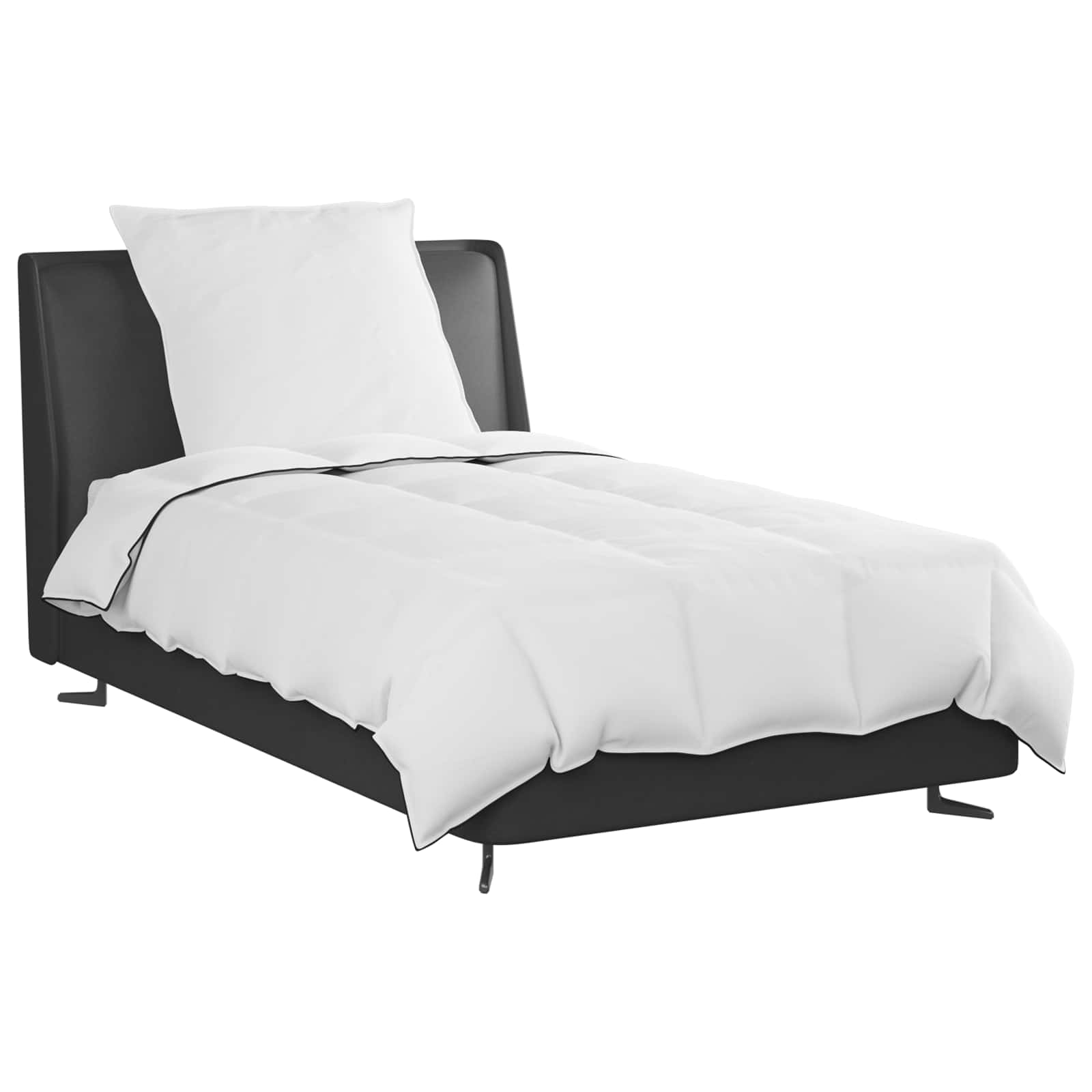 Duvet Invernale con cuscino 2 pcs Bianco Piuma d'anatra 3376165