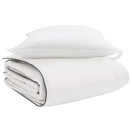 Duvet Invernale con cuscino 2 pcs Bianco Piuma d'anatra 3376168