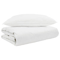 Duvet Estivo con cuscino 2 pcs Bianco Piuma d'anatra 3376205