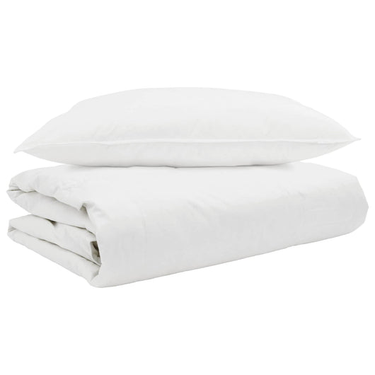 Duvet Estivo con cuscino 2 pcs Bianco Piuma d'anatra 3376205