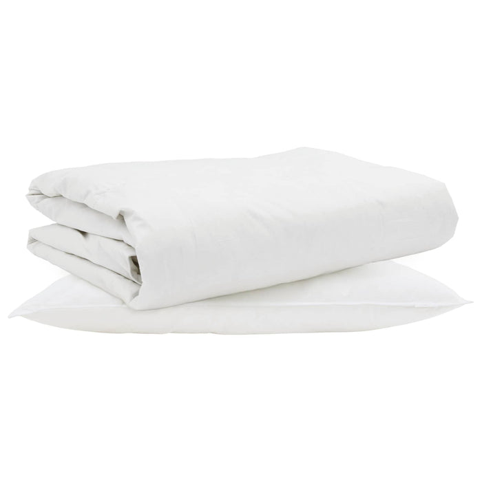 Duvet Estivo con cuscino 2 pcs Bianco Piuma d'anatra 3376209