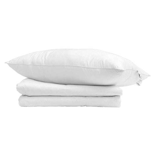 Duvet Estivo con cuscino 2 pcs Bianco Piuma d'anatra 3376221