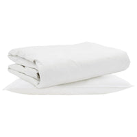 Duvet Estivo con cuscino 2 pcs Bianco Piuma d'anatra 3376223