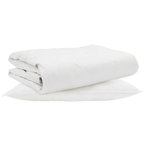 Duvet Estivo con cuscino 2 pcs Bianco Piuma d'anatra 3376223