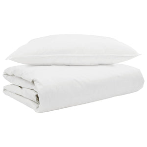 Duvet Estivo con cuscino 2 pcs Bianco Piuma d'anatra 3376236