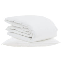 Duvet Estivo con cuscino 2 pcs Bianco Piuma d'anatra 3376258