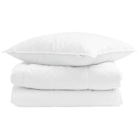 Duvet Estivo con cuscino 2 pcs Bianco Piuma d'anatra 3376259