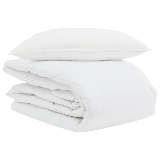 Duvet Estivo con cuscino 2 pcs Bianco Piuma d'anatra 3376268