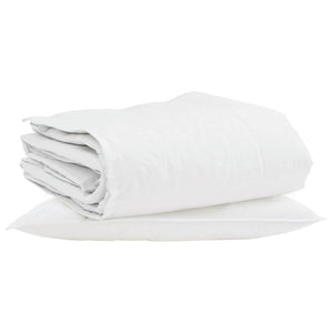 Duvet Invernale con cuscino 2 pcs Bianco Piuma d'anatra 3376293