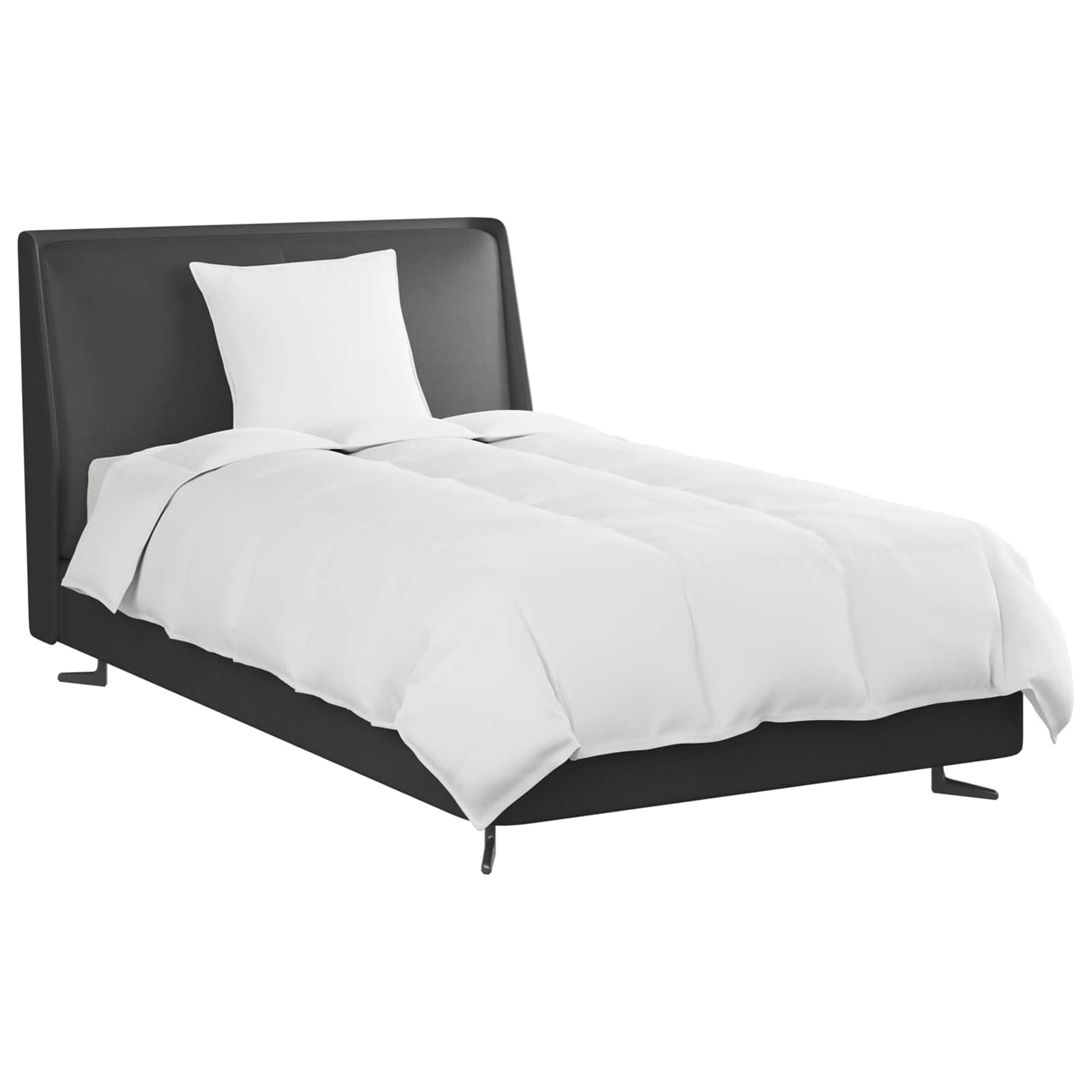 Duvet Invernale con cuscino 2 pcs Bianco Piuma d'anatra 3376315