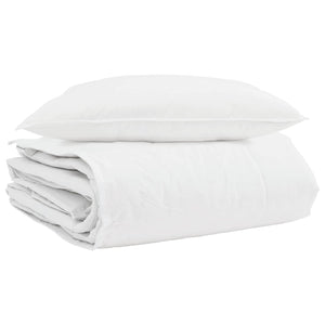 Duvet Invernale con cuscino 2 pcs Bianco Piuma d'anatra 3376320