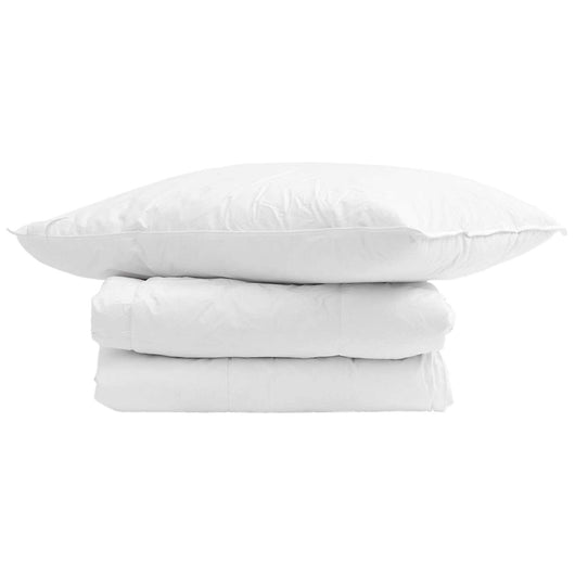 Duvet Invernale con cuscino 2 pcs Bianco Piuma d'anatra 3376325