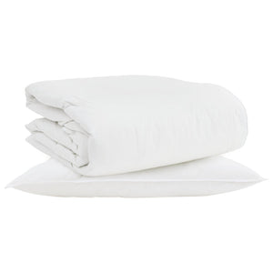 Duvet 2-in-1 con cuscino 2 pcs Bianco Piuma d'anatra 3376328