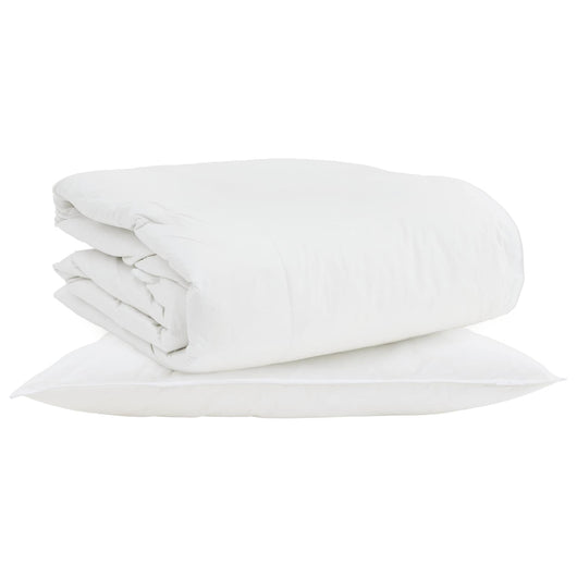Duvet 2-in-1 con cuscino 2 pcs Bianco Piuma d'anatra 3376328