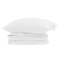 Duvet 2-in-1 con cuscino 2 pcs Bianco Piuma d'anatra 3376340