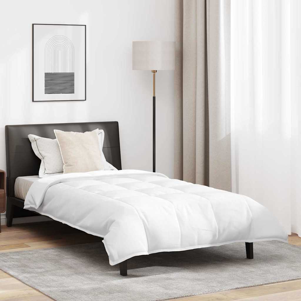 vidaXL Set di piumini con cuscino 2 pcs Bianco 155 x 200 cm Piume