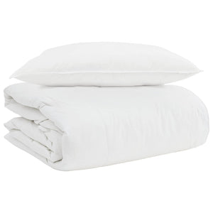 Duvet 2-in-1 con cuscino 2 pcs Bianco Piuma d'anatra 3376345
