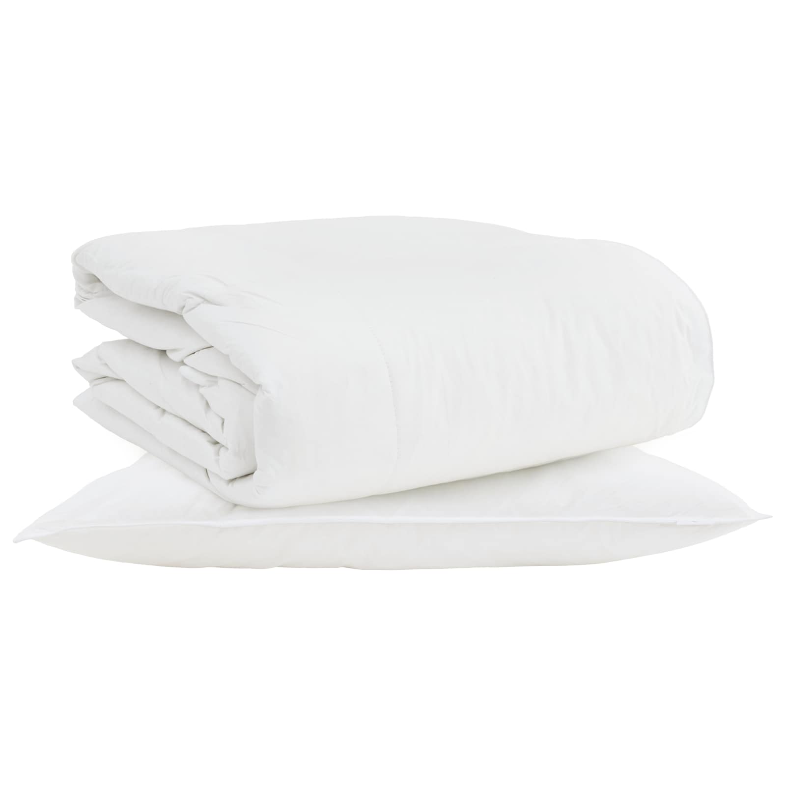 Duvet 2-in-1 con cuscino 2 pcs Bianco Piuma d'anatra 3376356