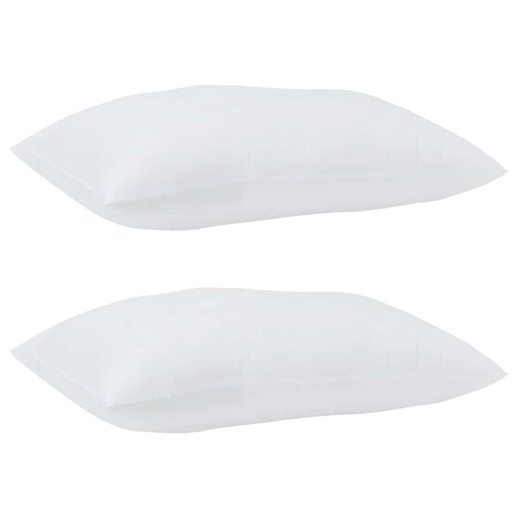 vidaXL Set di piumini con cuscino 2 pcs Bianco 140 x 220 cm Piume