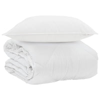 Duvet Estivo con cuscino 2 pcs Bianco Microfibra 3376446