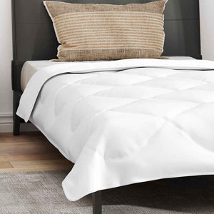 vidaXL Piumone con cuscino Bianco 140 x 200 cm Microfibra