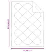 Duvet per Tutte le Stagioni con cuscino 2 pcs Bianco Microfibra 3376572