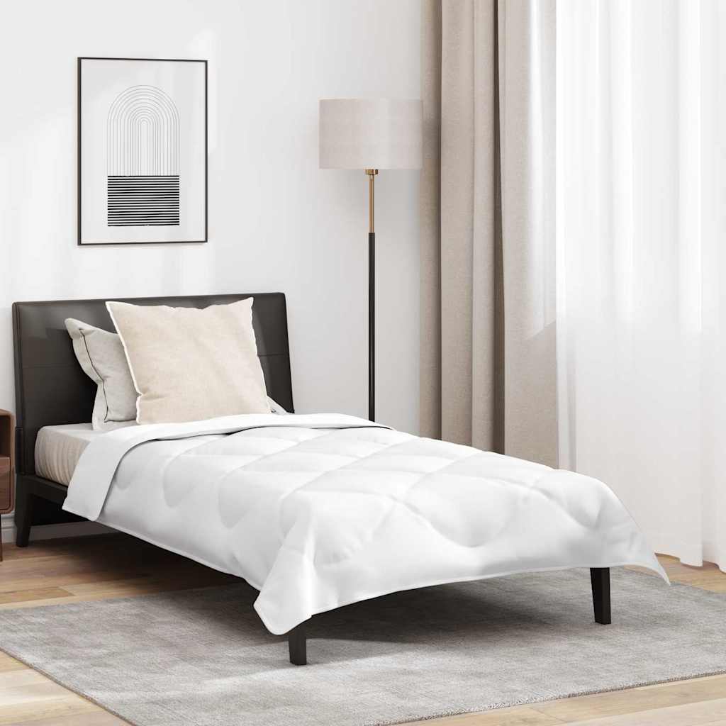 vidaXL Piumone con cuscino Bianco 155 x 220 cm Microfibra