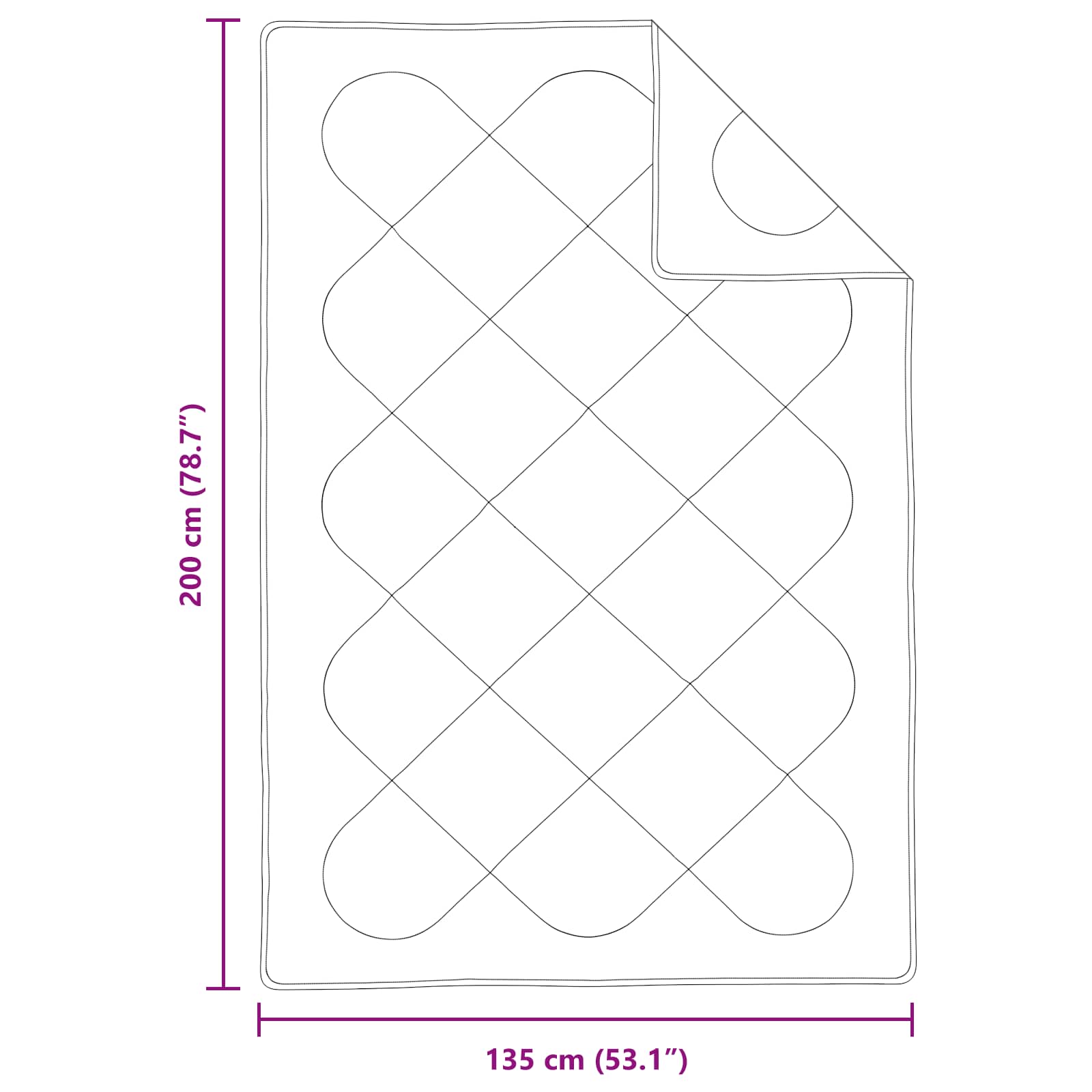 Piumone con cuscino 2 pcs Bianco Microfibra 3376582