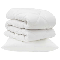 Piumone con cuscino 2 pcs Bianco Microfibra 3376641