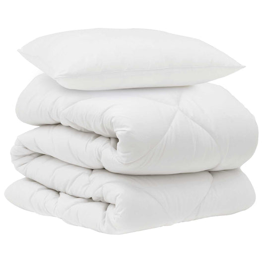 Piumone con cuscino 2 pcs Bianco Microfibra 3376651