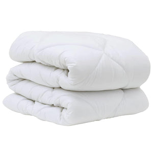 Set Coperta Invernale 2 pcs Bianco 135 x 200 cm Microfibra