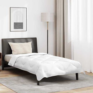 vidaXL Set Coperta Invernale 2 pcs Bianco 135 x 220 cm Microfibra