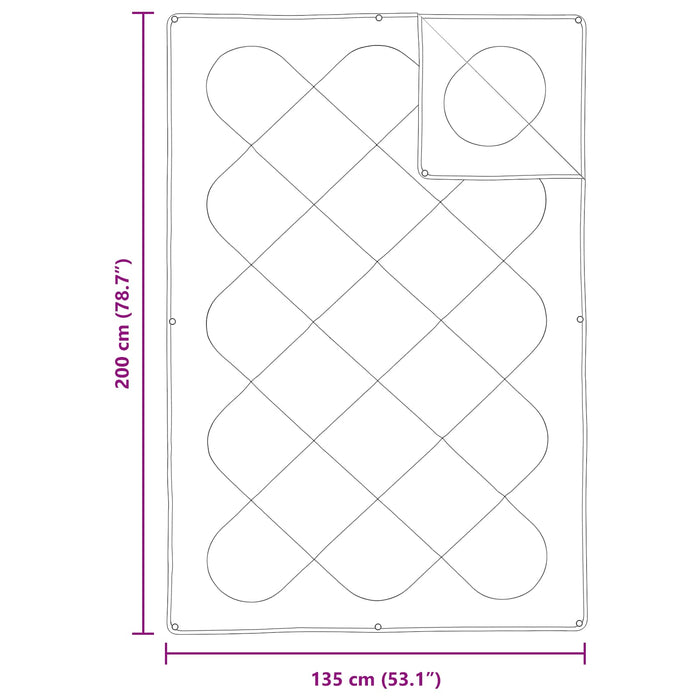 Set di Piumoni con cuscino 2 pcs Bianco Microfibra 3376747