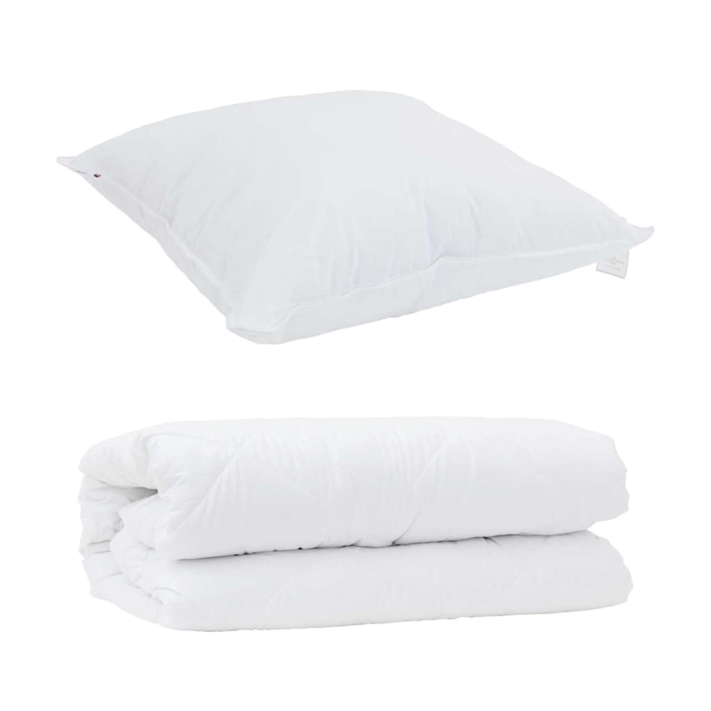 Set di Piumoni con cuscino 2 pcs Bianco Microfibra 3376749