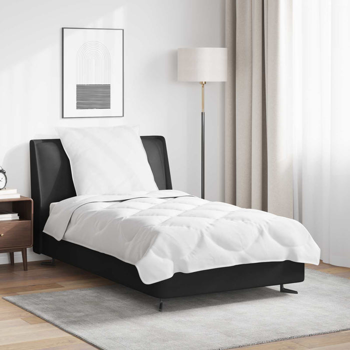 Set di Piumoni con cuscino 2 pcs Bianco Microfibra 3376802