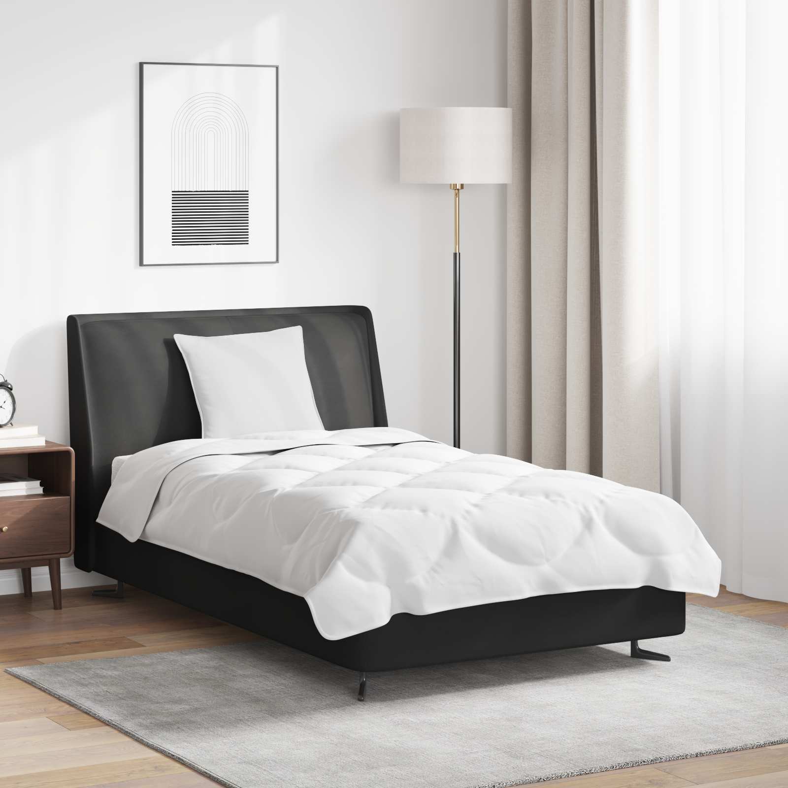 Set di Piumoni con cuscino 2 pcs Bianco Microfibra 3376812