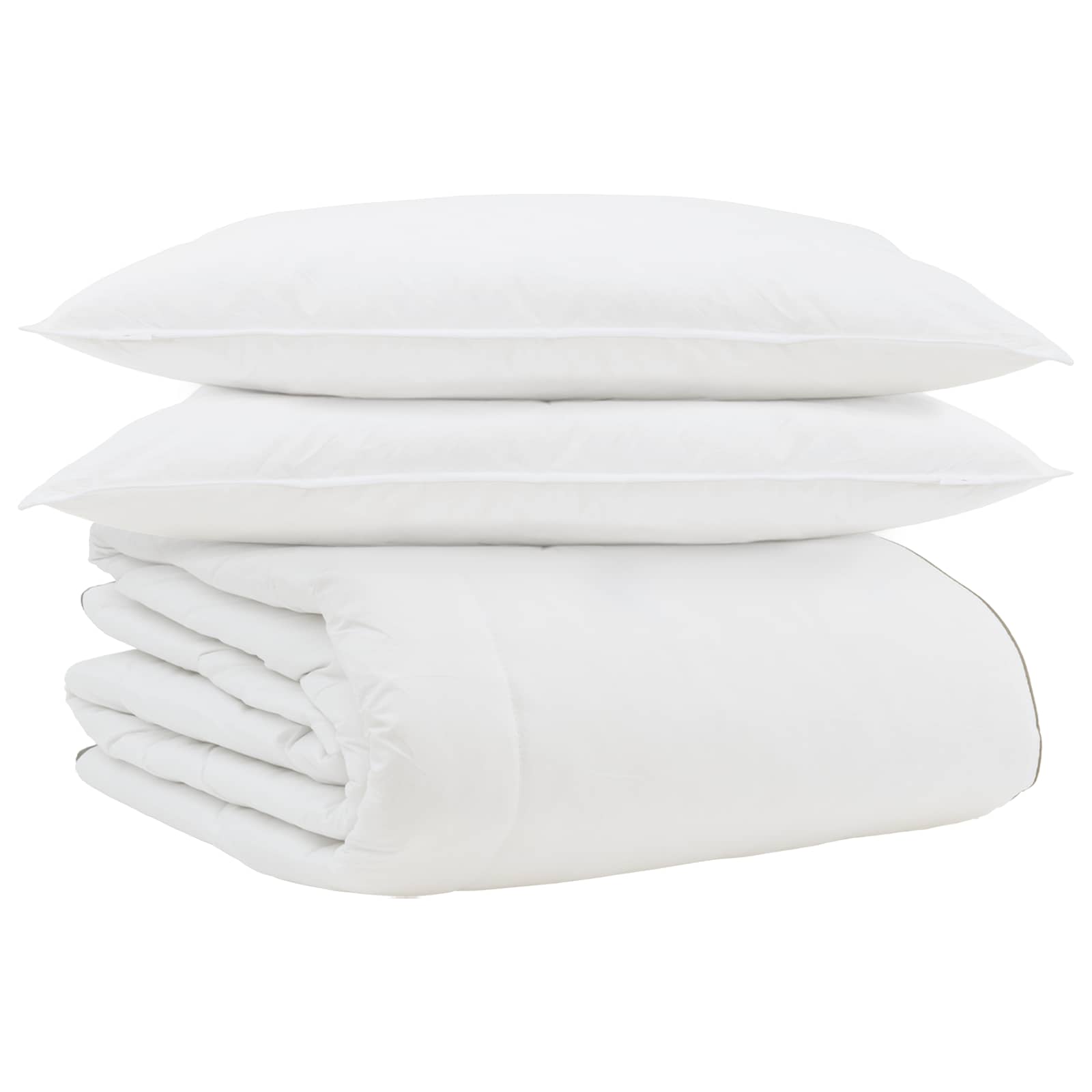 Duvet Invernale con cuscino 3 pcs Bianco Piuma d'anatra 3376889