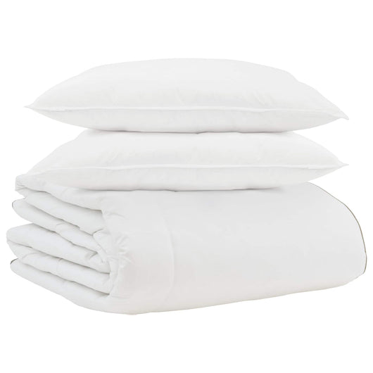 Duvet Invernale con cuscino 3 pcs Bianco Piuma d'anatra 3376892