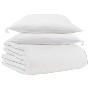 Duvet Invernale con cuscino 3 pcs Bianco Piuma d'anatra 3376898