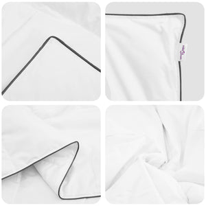 Duvet Invernale con cuscino 3 pcs Bianco Piuma d'anatra 3376910