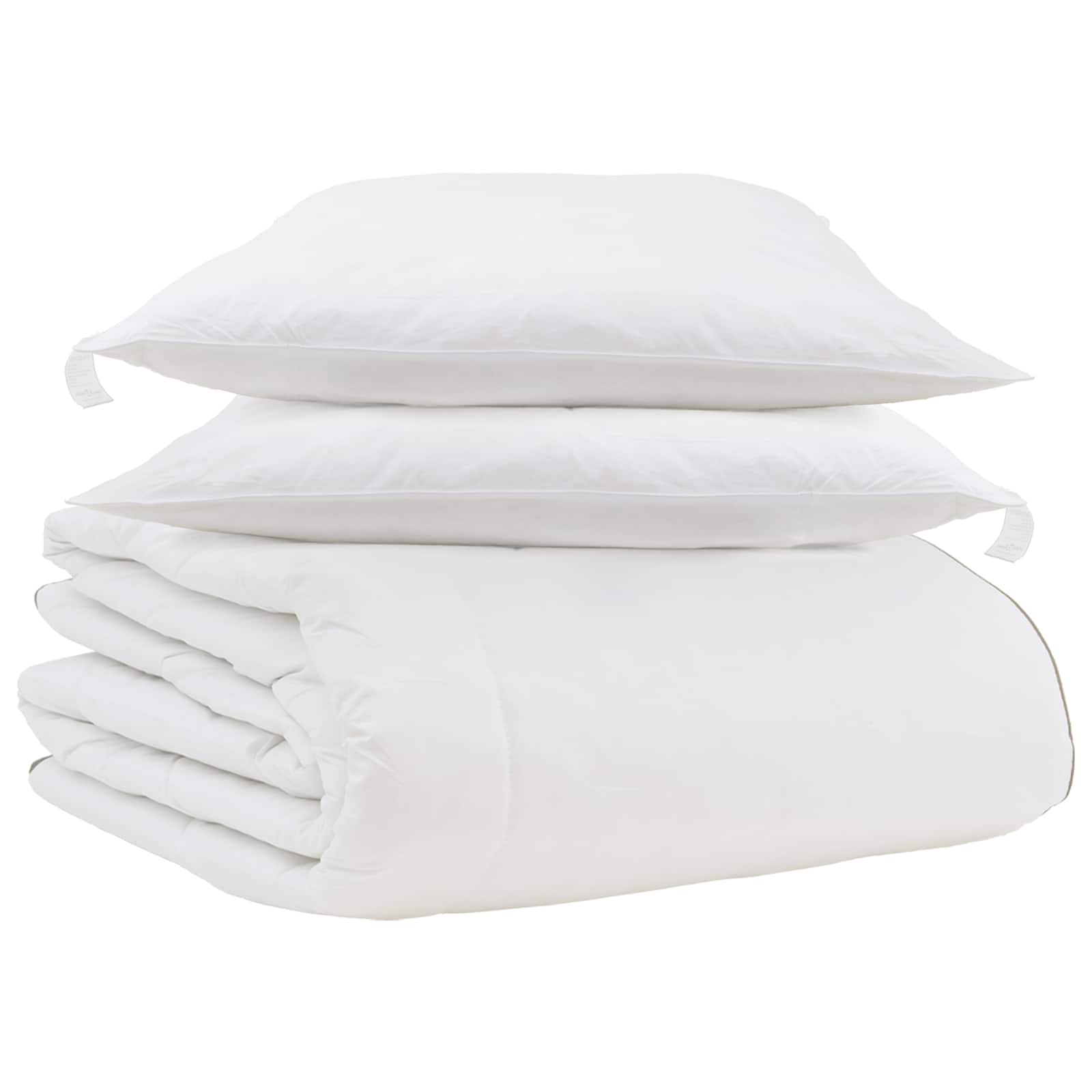 Duvet Invernale con cuscino 3 pcs Bianco Piuma d'anatra 3376911