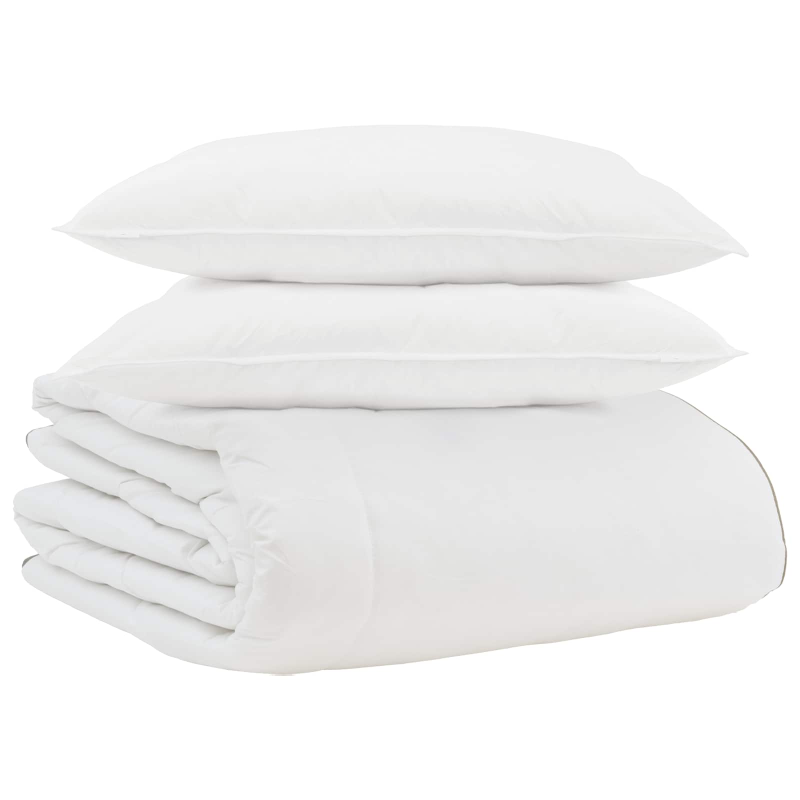 Duvet Invernale con cuscino 3 pcs Bianco Piuma d'anatra 3376918