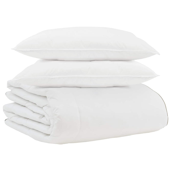 Duvet Invernale con cuscino 3 pcs Bianco Piuma d'anatra 3376918