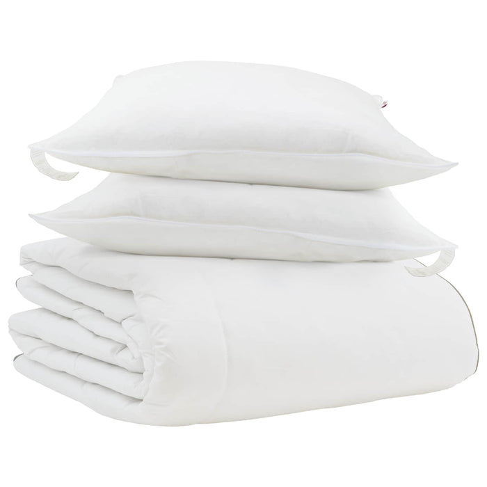 Duvet Invernale con cuscino 3 pcs Bianco Piuma d'anatra 3376920